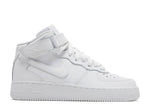 NIKE AIR FORCE 1 MID GS 'TRIPLE WHITE'