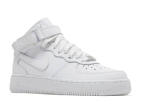 NIKE AIR FORCE 1 MID GS 'TRIPLE WHITE'