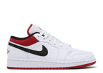 AIR JORDAN 1 LOW GS 'WHITE GYM RED'