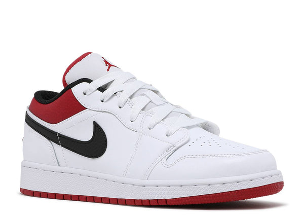 AIR JORDAN 1 LOW GS 'WHITE GYM RED'