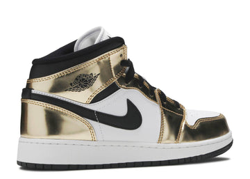 AIR JORDAN 1 MID SE GS 'METALLIC GOLD'