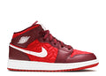 AIR JORDAN 1 MID SE GS 'RED QUILTED'