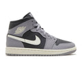 W AIR JORDAN 1 MID 'CEMENT GREY'